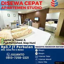 Disewa CEPAT Apartemen Studio Siap Huni di Nagoya Mansion Batam
