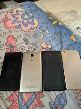 JUAL HP BORONGAN 5 UNIT REDMI NOTE, VIVO, OPPO HARGA MULAI 100RB AN