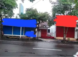 Jual tanah dan bangunan, strategis, harga miring
