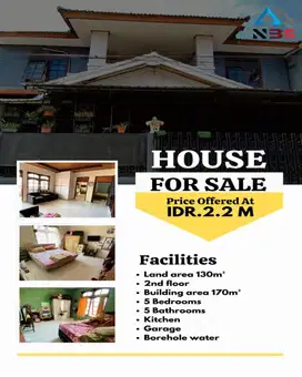 FOR SALE RUMAH LANTAI 2 PALAPA SIDAKARYA DENPASAR SELATAN