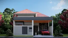 Rumah Modern Minimalis Proses Bangun Timur Kampus UII dekat Jangkang