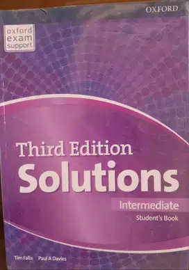 SOLUTIONS Intermediate Student's Book 3rd Ed (Oxford)
