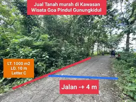 Jual tanah murah view indah di Bejiharjo wisata Goa Pindul Gunungkidul
