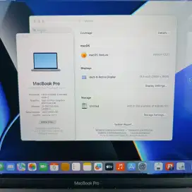 Macbook Pro 2019 Ram 16 Ssd 512 layar 13 inch core I7 Space Grey