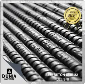 Besi Beton Ulir 22 mm Full SNI