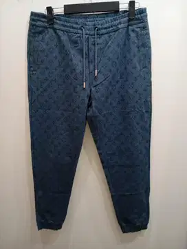 LOUIS VUITTON ANAGRAM DENIM JOGER PANTS