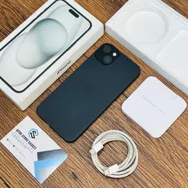 IPHONE 15 Plus 256 GB BLACK EX iBOX | Pa/a Garansi On Agustus 2025