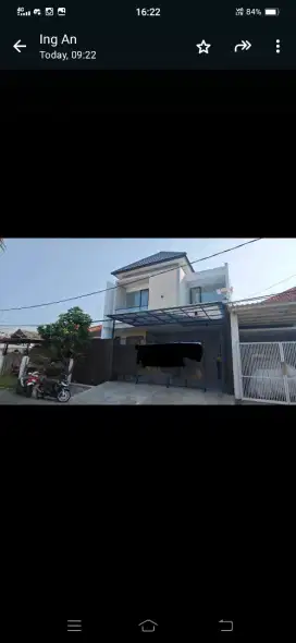 Rumah di jalan Manggis, Pondok Tjandra, 2 lantai, SHM