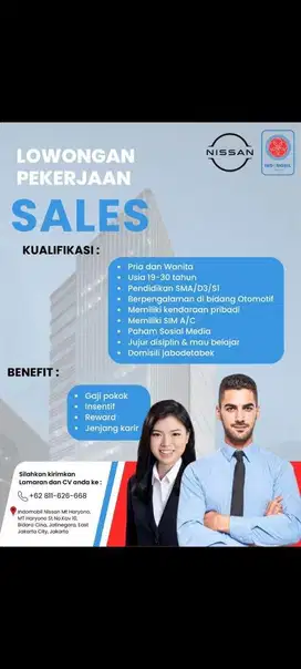 Sales mobil indomobil grup ( Nissan )