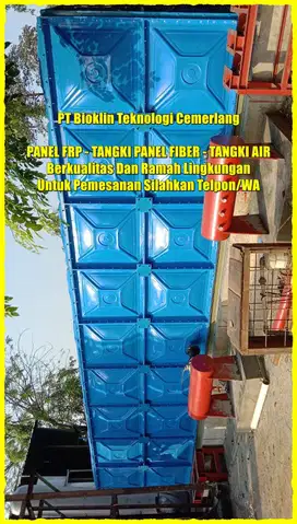 Tangki Panel Toren Air FRP, Tangki Air Kotak, Roof Tank, Tangki Air Fi