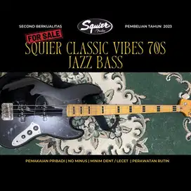 Bass Squier Classic Vibe 70s Jazz Bass Termurah Siap Pakai No Minus
