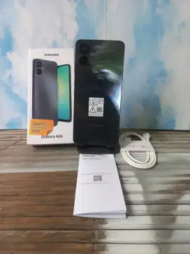 JUAL HP SAMSUNG A06 4G RAM 6/128 FULLSET MULUS GARANSI RESMI 31/5 2026