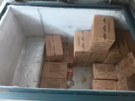Jual kulkas atau freezer bekas gea 1200l bonus kulkas kecil