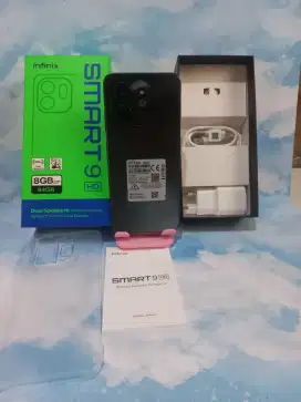 JUAL HP INFINIX SMART 9 RAM 4/64 FULLSET LIKE NEW BARANG HADIA GAS AJA