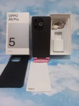 DIJUAL HP OPPO A5 PRO NFC RAM 8/256 FULLSET  MULUS GARANSI 22/3 2026
