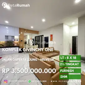Rumah villa givenchy one jalan gaperta ujung daerah helvetia