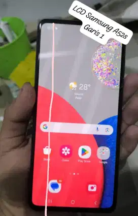lcd dan frame samsung a52s 5g amoled ori copotan kondisi sesuai iklan