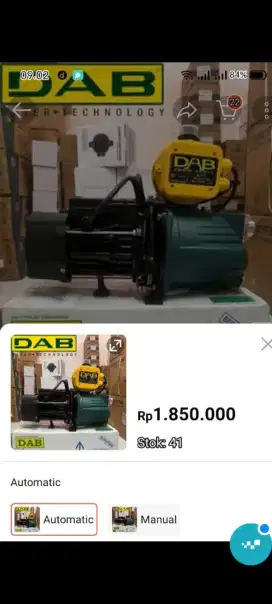 Pompa semi jet pam