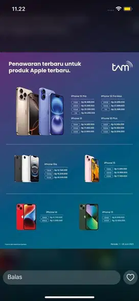 KREDIT IPHONE RESMI TANPA DP & SYARAT KTP