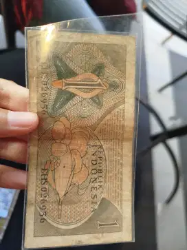 UANG KUNO 1 RUPIAH TH 1961