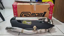 Knalpot Rob 1 Bore Up 180-200cc Full Stainless