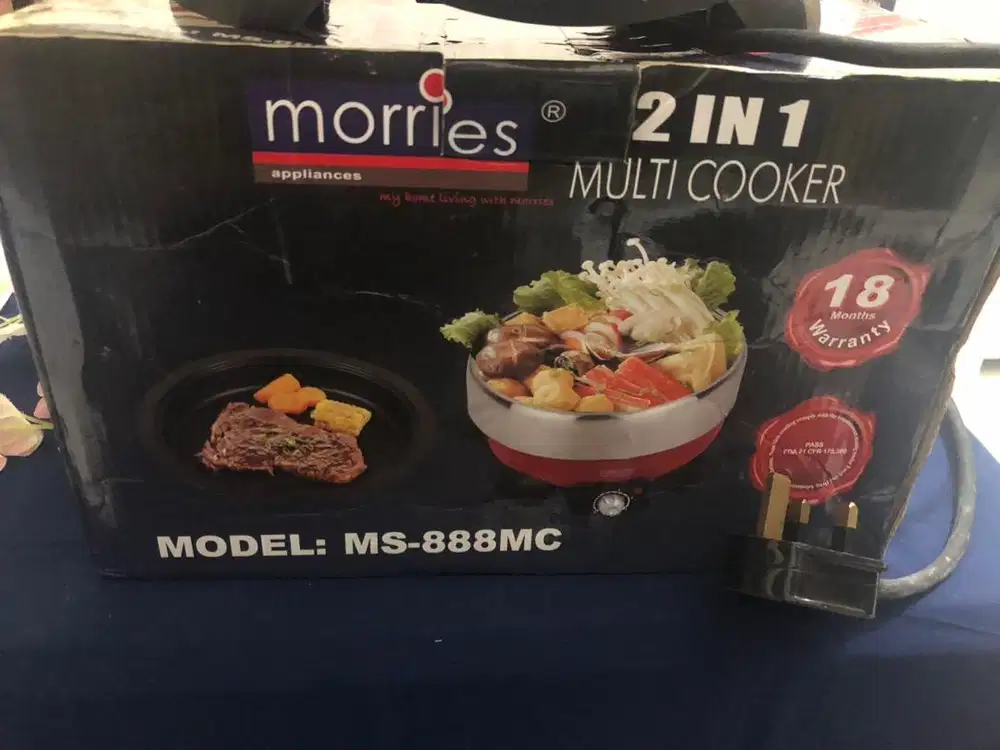 ALAT MASAK (multi cooker) BARBEQUE N STEAMBOAT, LIKE NEW