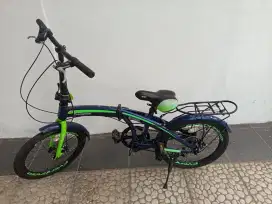 Sepeda Lipat 20 Evergreen 7 Speed Discbrake Second