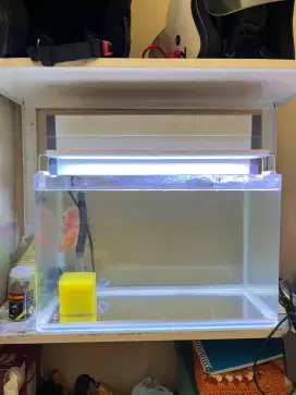Aquarium optic clear bending lengkung akuarium like new bu