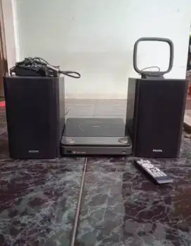 Philips micro hi-fi system' MCD 177 normal semua mulus