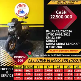 ALL NEW N MAX 155 2021/ DP 500RB / KM 22RB RASA BARU !!