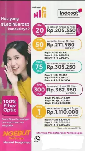 Wifi INDOSAT PROMO TERMURAH