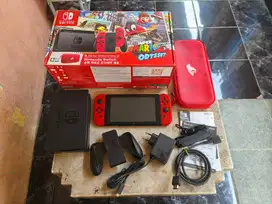 Nintendo Switch v1 Super Mario Odyssey Edition Fullset 128GB 02
