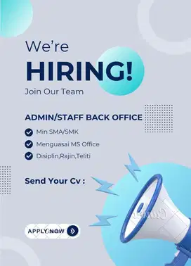 Staff Admin untuk Back Office