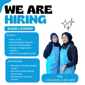 Lowongan Kasir & Operasional Laundry