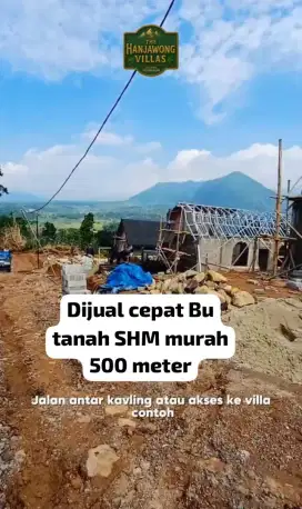 Dijual cepat Bu tanah SHM murah 500 meter