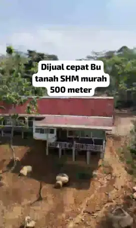 Dijual cepat Bu tanah SHM murah 500 meter
