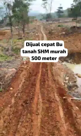 Dijual cepat Bu tanah SHM murah 500 meter
