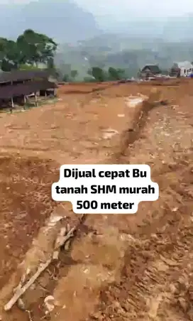 Dijual cepat Bu tanah SHM murah 500 meter