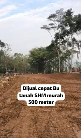 Dijual cepat Bu tanah SHM murah 500 meter terdekat jakarta
