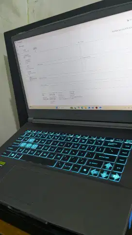 Jual BU Laptop Gaming MSI Thin 15 i7 12650H RTX 3050