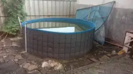 Kolam terpal untuk pembibitan ikan lele