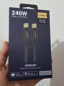 Kabel Data Charging Vivan Premium Android Type C To C Like New