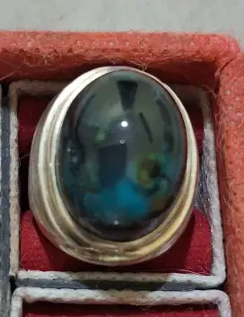 Batu bacan antik perak jumbo.