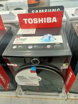 Mesin Cuci Toshiba 1 tabung Muat 10,5kg/7kg Bisa cicilan CUKUP KTP