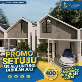 Bosstania Sapen Solo Timur: Rumah Cantik + Cashback Puluhan Juta