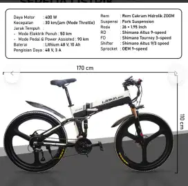 Sepeda Listrik Magnum/Lankeleisi XT750