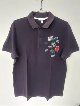 baju lacoste multi emblem original