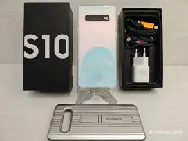 Samsung S10 8/128 Gb Sein Fullset+bonus Mulus 97% layar aman bs TT/BT