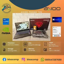 Axioo Pongo 725 Gaming Core i7 SSD 512gb Ram 16gb RTX 2050 2gb 15,6FHD
