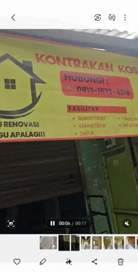 Rumah dikontrakan baru renovasi harga murah banget kondisi bersih